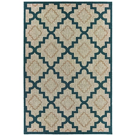 Oriental Weavers 3 ft. 3 in. x 5 ft. Latitude Rectangular Area Rug Grey L804I3100152ST